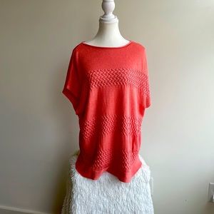 Women’s coral colored stretchy tank